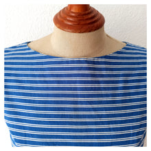 Charger l'image dans la galerie, 1950s - MARIE BONHEUR, Paris - Iconic Stripes Cotton Dress - W24 (60cm)