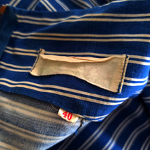 Charger l'image dans la galerie, 1950s - MARIE BONHEUR, Paris - Iconic Stripes Cotton Dress - W24 (60cm)