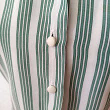 Charger l'image dans la galerie, 1950s - Adorable Green Striped Rayon Blouse - W31 (80cm)