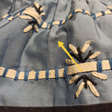 Laden Sie das Bild in den Galerie-Viewer, 1950s - Stunning French Black Embroidery Dress - W28 (70cm)