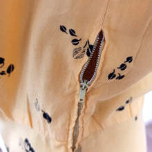 Charger l'image dans la galerie, 1940s 1950s - Beautiful Butter Yellow Cotton Dress - W28.5 (72cm)