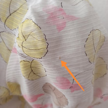 Charger l'image dans la galerie, 1950s - FRANCE - Adorable Leaves Print Puffed Sleeves Dress - W26 (66cm)