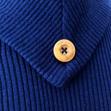 Charger l'image dans la galerie, 1960s - Gorgeous Navy Knit Top - Sz. S/M