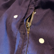 Charger l'image dans la galerie, 1940s - Iconic French Navy Blue Dotted Cotton Dress - W29 (74cm)