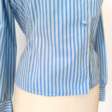 Charger l'image dans la galerie, 1950s - REDOUTE, France - Delicious Striped Cotton Blouse - W35 (90cm)