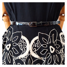 Charger l'image dans la galerie, 1950s - Spectacular Black See-Through Cotton Dress - W26/33 (66/84cm)