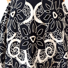 Charger l'image dans la galerie, 1950s - Spectacular Black See-Through Cotton Dress - W26/33 (66/84cm)