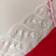 Charger l'image dans la galerie, 1950s - HUBER, Germany - Deadstock Gorgeous Red Nylon Lace Negligee - Sz.44