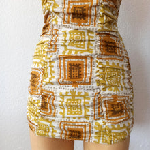 Charger l'image dans la galerie, 1950s - CATALINA, USA - Abstract Cotton Swimsuit - Sz. 34
