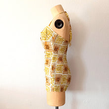 Charger l'image dans la galerie, 1950s - CATALINA, USA - Abstract Cotton Swimsuit - Sz. 34