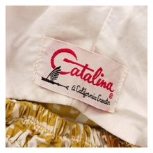 Charger l'image dans la galerie, 1950s - CATALINA, USA - Abstract Cotton Swimsuit - Sz. 34