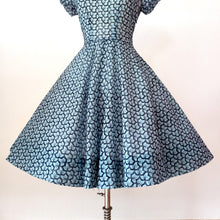 Charger l'image dans la galerie, 1950s - Stunning See-Through Cotton Leaves Dress - W27 (68cm)