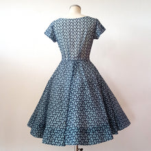 Charger l'image dans la galerie, 1950s - Stunning See-Through Cotton Leaves Dress - W27 (68cm)