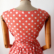 Charger l'image dans la galerie, 1950s 1960s - Adorable Pockets Textured Cotton Dress - W27.5 (70cm)