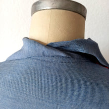 Cargar imagen en el visor de la galería, 1940s - Gorgeous Lilac Blue Gabardine Rayon Dress - W26 (66cm)