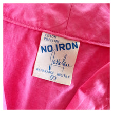 Charger l'image dans la galerie, 1950s - JOSSELYNE, France - Gorgeous Pink Cotton Blouse - Sz.50