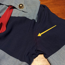 Cargar imagen en el visor de la galería, 1940s - Gorgeous Lilac Blue Gabardine Rayon Dress - W26 (66cm)