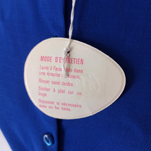 Load image into Gallery viewer, 1960s - GURLON, France - Deadstock Royal Blue Cardigan - Sz. 42