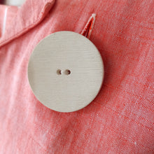 Charger l'image dans la galerie, 1950s - Adorable Massive Buttons Salmon Bolero Dress - W27.5 (70cm)