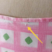 Charger l'image dans la galerie, 1950s 1960s - Adorable Green Diamonds Cotton Dress - W27/28 (68/70cm)