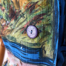 Charger l'image dans la galerie, 1960s - Gorgeous Novelty Paintings Cotton Dress - W29 (74cm)