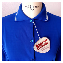 Load image into Gallery viewer, 1960s - GURLON, France - Deadstock Royal Blue Cardigan - Sz. 42