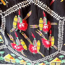 Charger l'image dans la galerie, 1950s - FRANCE - Stunning Novelty Print Dress - W31 (78cm)