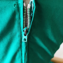 Charger l'image dans la galerie, 1950s 1960s - Gorgeous French Green Cotton Dress - W28.5 (72cm)