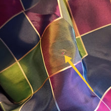 Charger l'image dans la galerie, 1950s - Stunning French Checked Satin Dress - W24.5 (62cm)