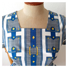 Charger l'image dans la galerie, 1950s 1960s - Fabulous Novelty Cotton Dress - W29 (74cm)