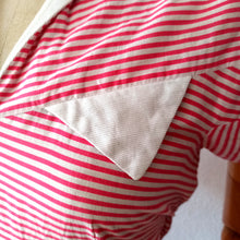Cargar imagen en el visor de la galería, 1940s - Iconic Candy Pink Stripes Cotton Dress - W30 (76cm)