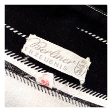 Load image into Gallery viewer, 1950s - BERLINER ERZEUGNIS, Berlin - Stunning Black & White Dress - W30 (76cm)