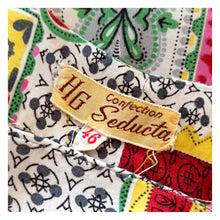 Charger l'image dans la galerie, 1950s - HG SEDUCTA, UK - Lovely Colorful Rayon Dress - W32 (82cm)