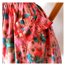 Charger l'image dans la galerie, 1950s 1960s - Gorgeous Abstract Triangular Pockets Dress - W27 (68.5cm)