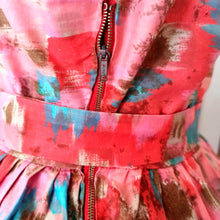 Charger l'image dans la galerie, 1950s 1960s - Gorgeous Abstract Triangular Pockets Dress - W27 (68.5cm)