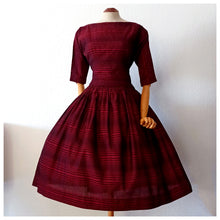 Cargar imagen en el visor de la galería, 1940s 1950s - JERRY GILDEN - SPECTATOR, USA - Stunning Dress - W26 (66cm)