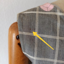 Charger l'image dans la galerie, 1950s 1960s - Adorable Grey Roses Cotton Dress - W27 (68.5cm)