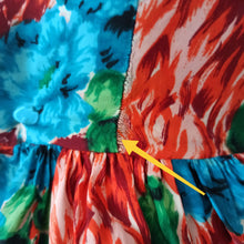 Laden Sie das Bild in den Galerie-Viewer, 1950s 1960s - Stunning Floral Rayon Dress - W28 (71cm)