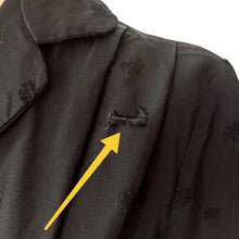 Charger l'image dans la galerie, 1940s - Stunning Black Taffeta Dress - W28.5 (72cm)