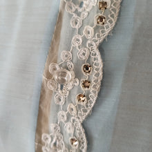 Charger l'image dans la galerie, 1950s 1960s - Adorable Rhinestones Lace Blouse - W35 (88cm)