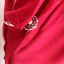 Charger l'image dans la galerie, 1940s 1950s - Gorgeous French Red Stripes Gab Rayon Dress - W30 (76cm)