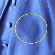 Charger l'image dans la galerie, 1950s - IRENE, Rome - Exquisite Blue Dots Cotton Dress - W26 (66cm)