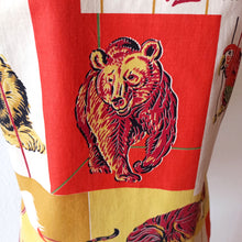 Charger l'image dans la galerie, 1950s - Rare Collector's Animals Zoo Novelty Blouse - Sz S/M