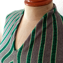 Charger l'image dans la galerie, 1940s 1950s - Fabulous Grey & Green Wool JD Top - Sz. XS/S