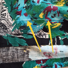 Charger l'image dans la galerie, 1950s - Stunning Parisien Newspaper Bouquet Novelty Skirt - W28 (72cm)