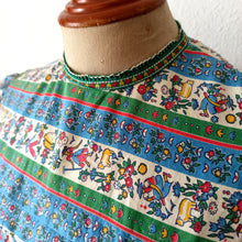 Charger l'image dans la galerie, 1940s 1950s - GASSMANN, Switzerland - Adorable Cotton Dress - W27 (68cm)