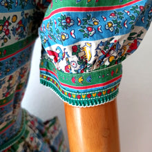 Charger l'image dans la galerie, 1940s 1950s - GASSMANN, Switzerland - Adorable Cotton Dress - W27 (68cm)