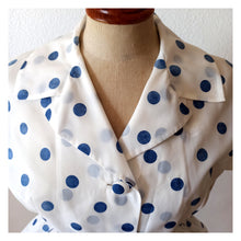 Charger l'image dans la galerie, 1950s - Iconic French Polkadots Dress - W26 (66cm)