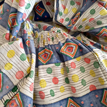Charger l'image dans la galerie, 1950s - Fabulous Colorful Pocket Cotton Dress - W25 (64cm)