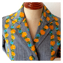 Charger l'image dans la galerie, 1950s - COUTURE MILOU, Belgium - Outstanding Roseprint Dress - W27/28 (68.5/72cm)